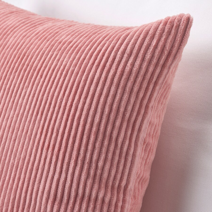 Pink Corduroy Cushion Cover