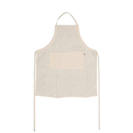 Beige Linen Apron