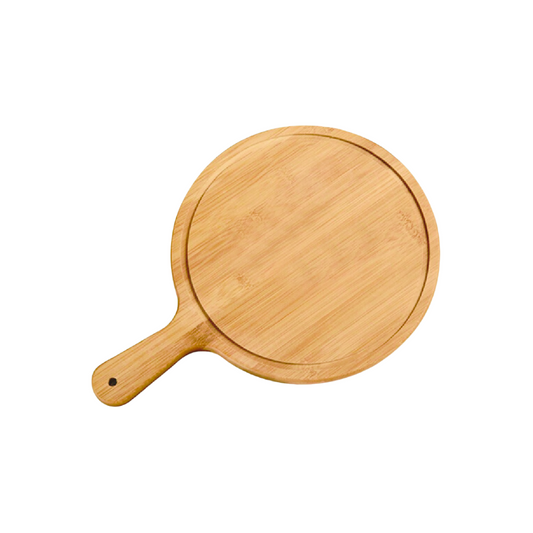 Round Pizza Board with Handle