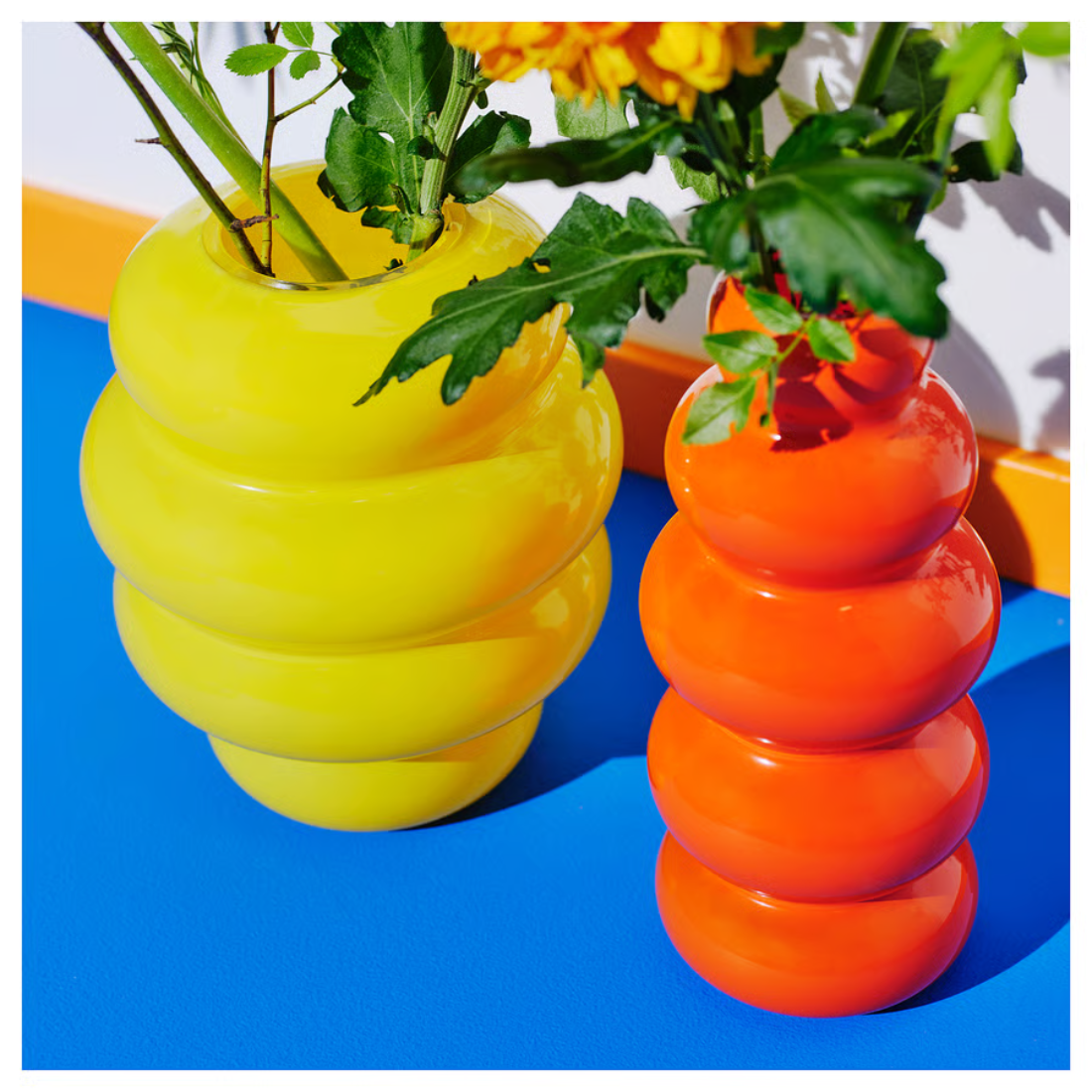 Orange Glossy Vase
