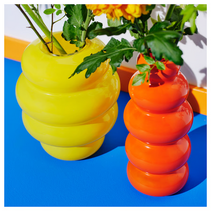 Orange Glossy Vase