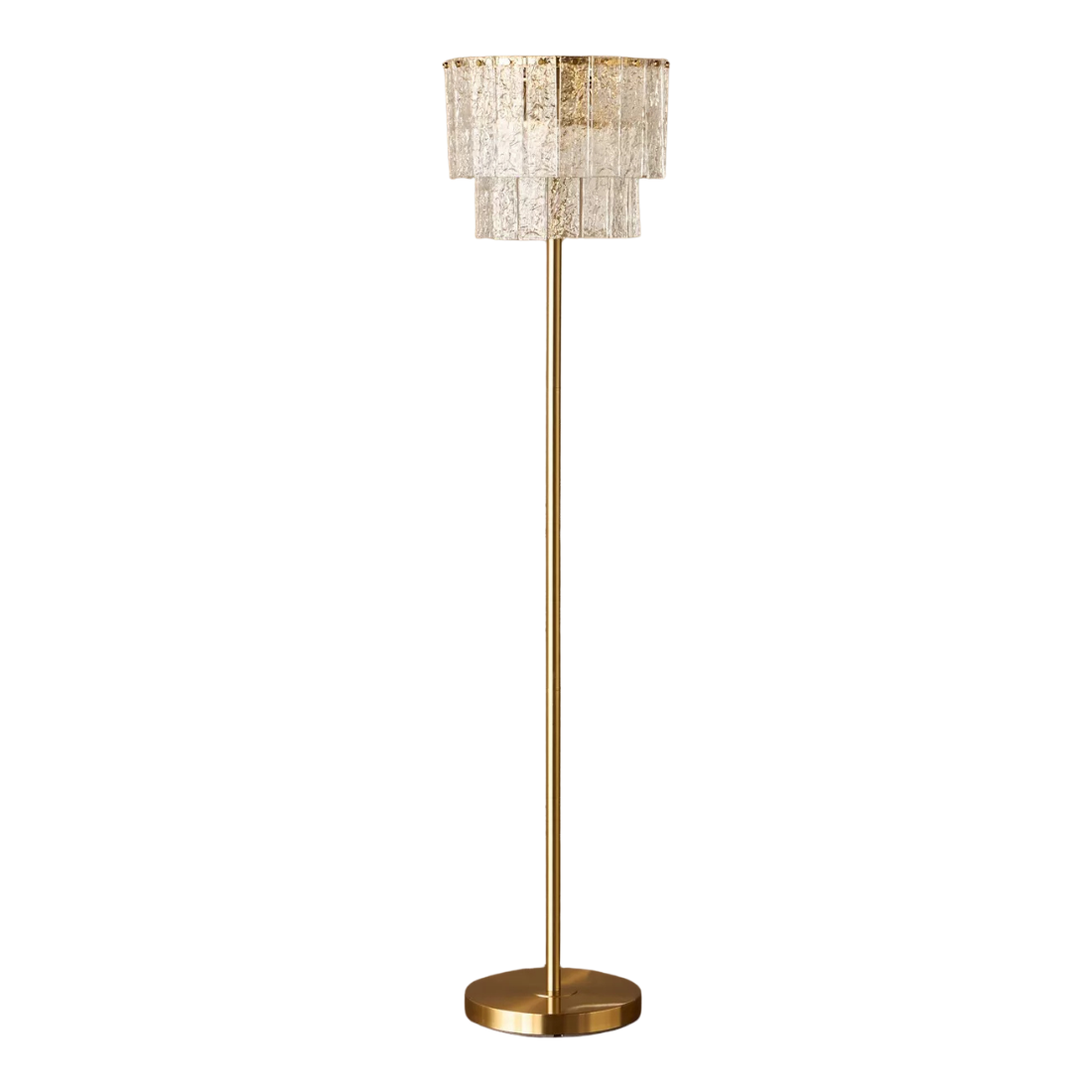Glass Chandelier Floor Lamp