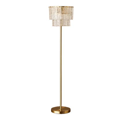 Glass Chandelier Floor Lamp