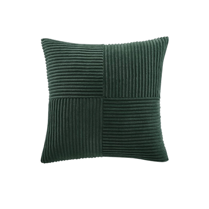 Dark Green Corduroy Cushion Cover