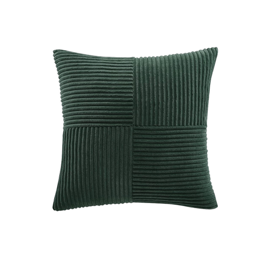 Dark Green Corduroy Cushion Cover