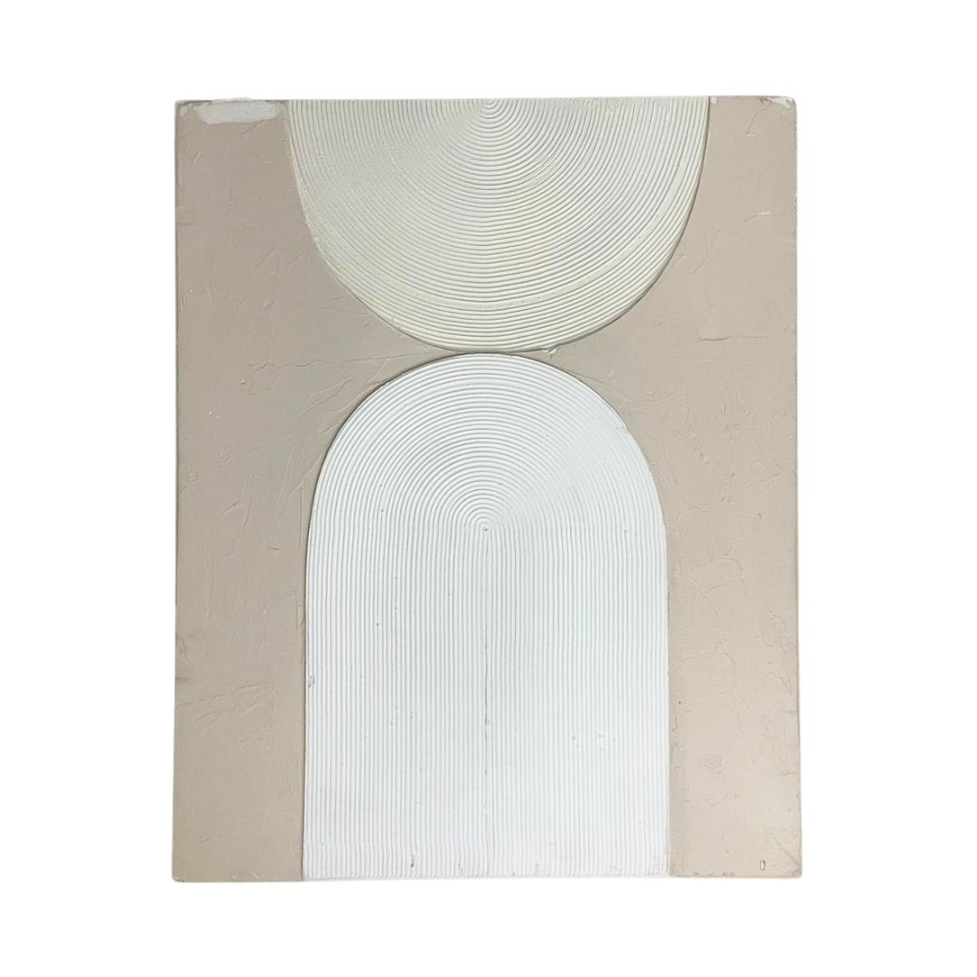 Cream Curves Abstract Artwork