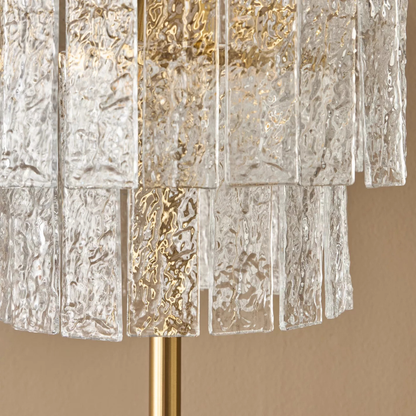 Glass Chandelier Floor Lamp