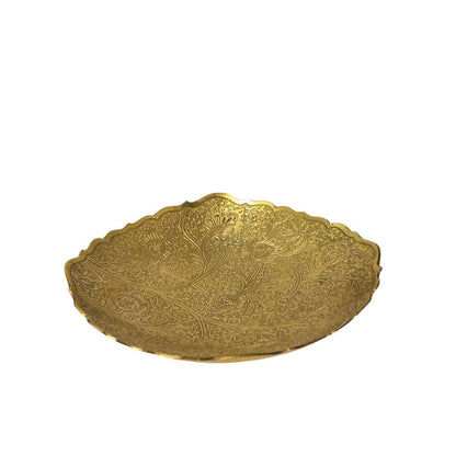 Brass Engraved Date Platter