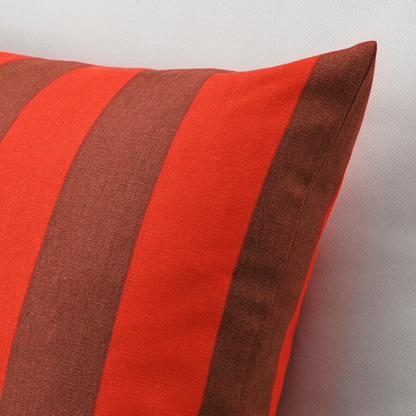 Red/Brown Striped Cushion