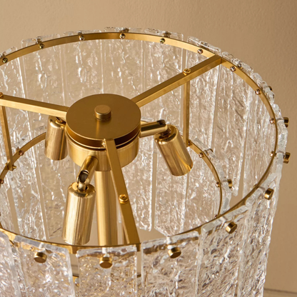 Glass Chandelier Floor Lamp
