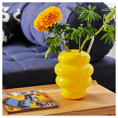 Yellow Glossy Vase