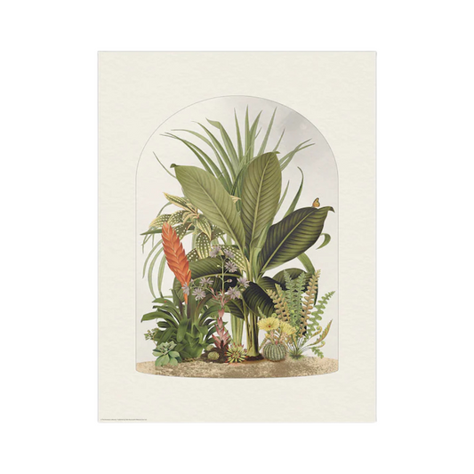 Green Leaves Abstract Poster