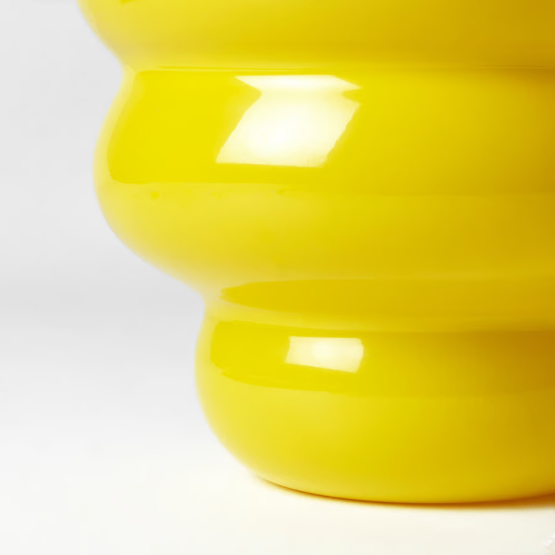 Yellow Glossy Vase
