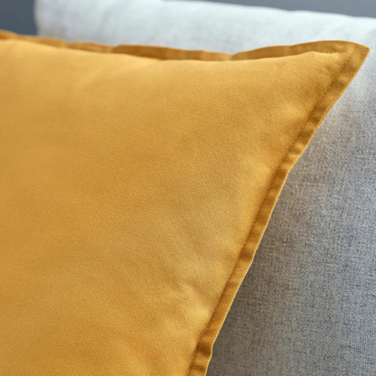 Mustard Canvas Cushion Cover