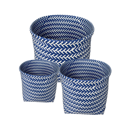 Blue Woven Basket