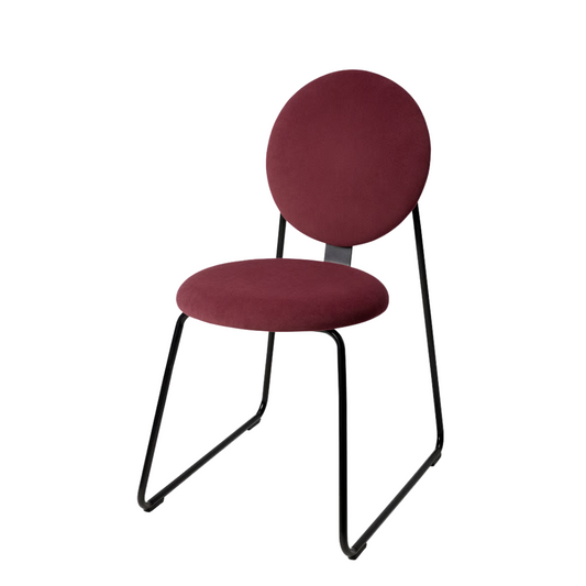 Burgundy Round Chair