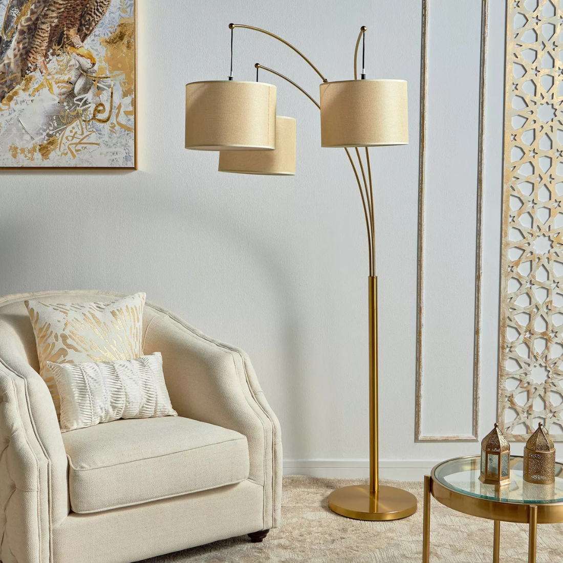 Triple Head Floor Lamp