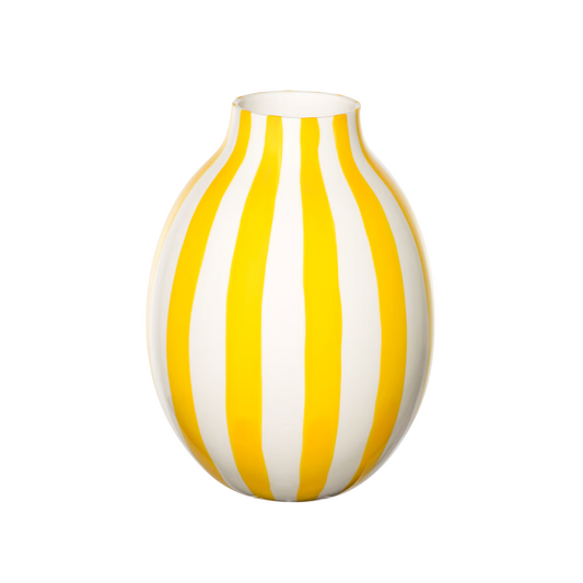 Striped Yellow Vase