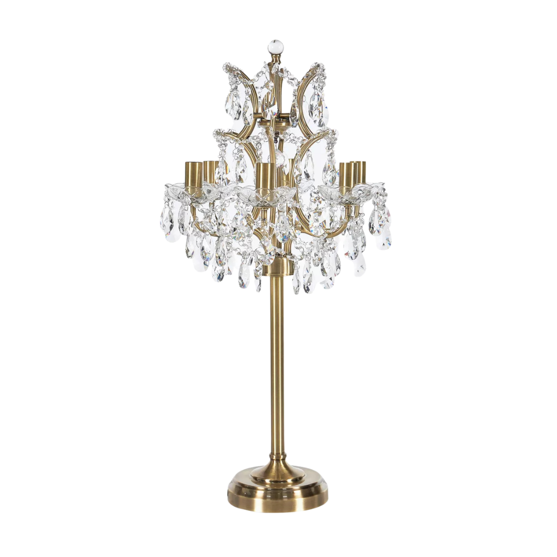 Crystal Chandelier Table Lamp