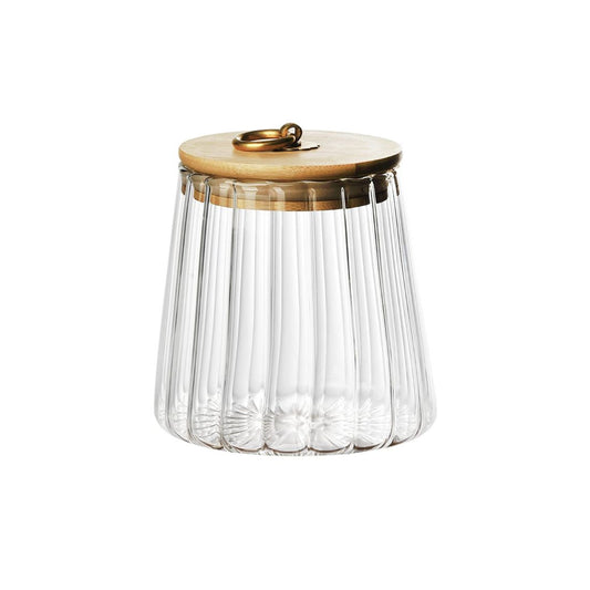 Small Glass Jar with Wooden Lid