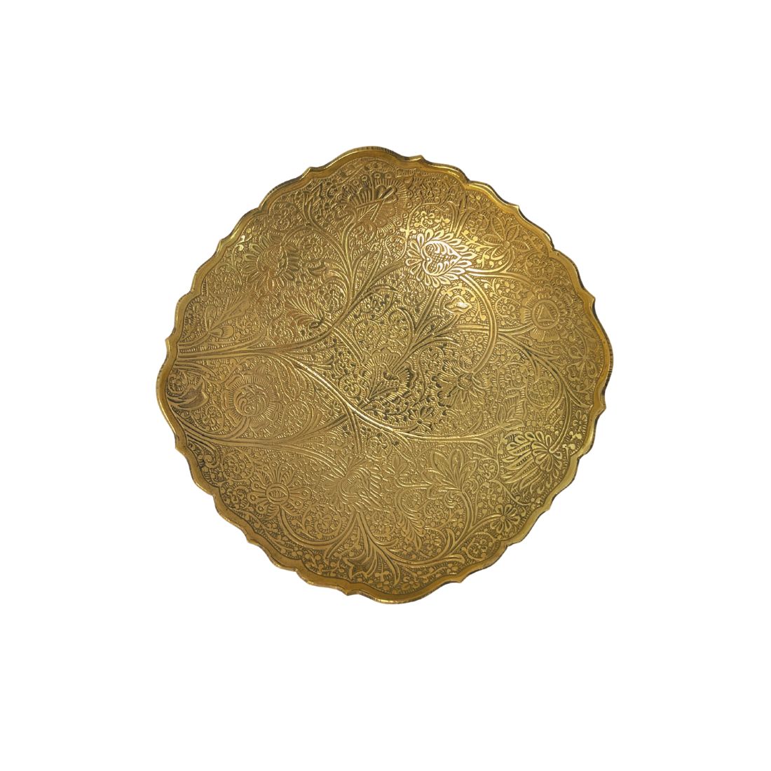 Brass Engraved Date Platter