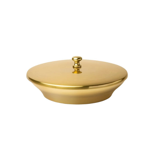 Gold Serving Plate with Lid and 4 Compartments