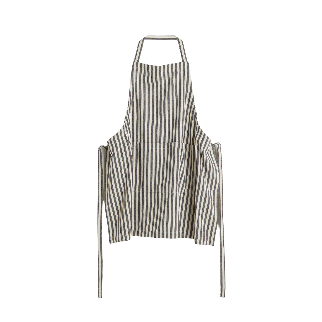 Grey Striped Bistro Style Apron