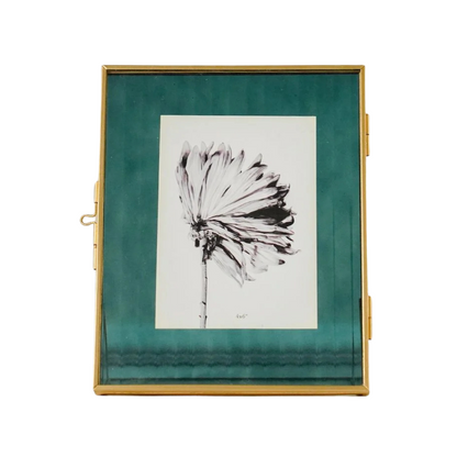 Teal Glass Table Frame