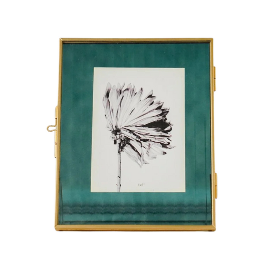 Teal Glass Table Frame