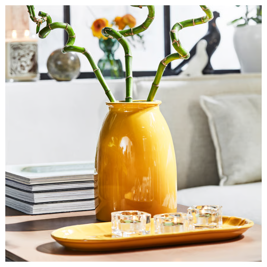Mustard Yellow Vase
