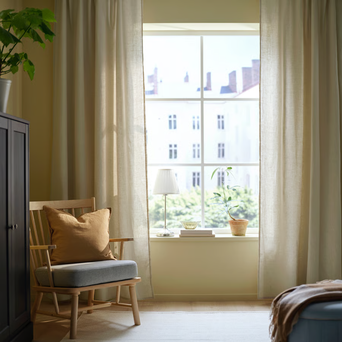 Beige Linen Curtains