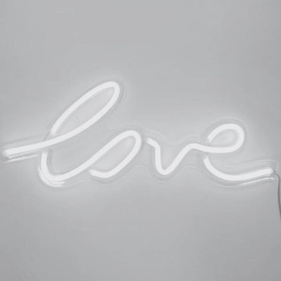 White "Love" Neon Light