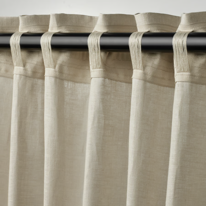 Beige Linen Curtains