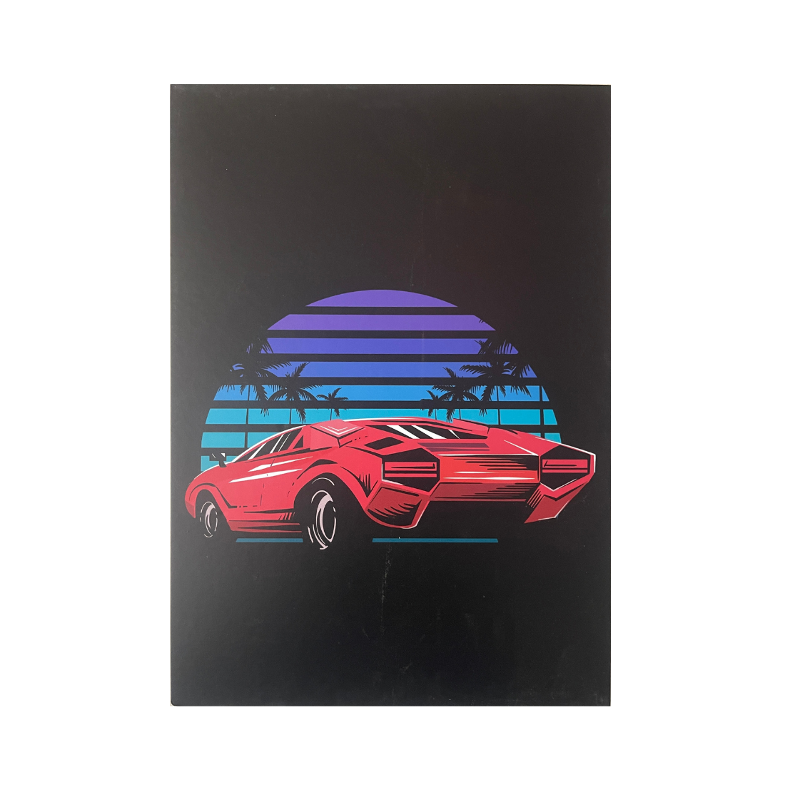 Red Corvette Poster