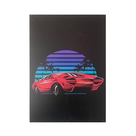 Red Corvette Poster