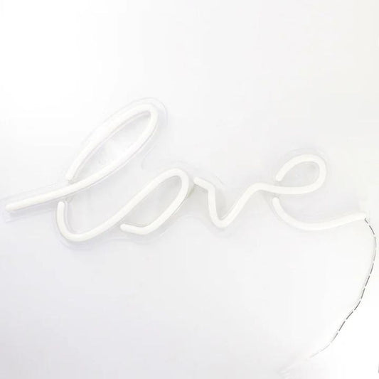White "Love" Neon Light