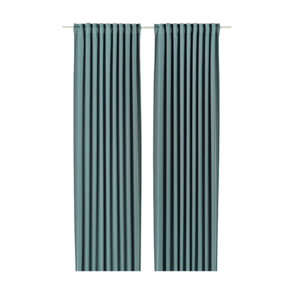 Dark Turquoise Room Darkening Curtains