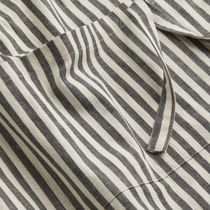 Grey Striped Bistro Style Apron