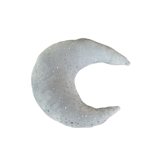 Blue Crescent Cushion