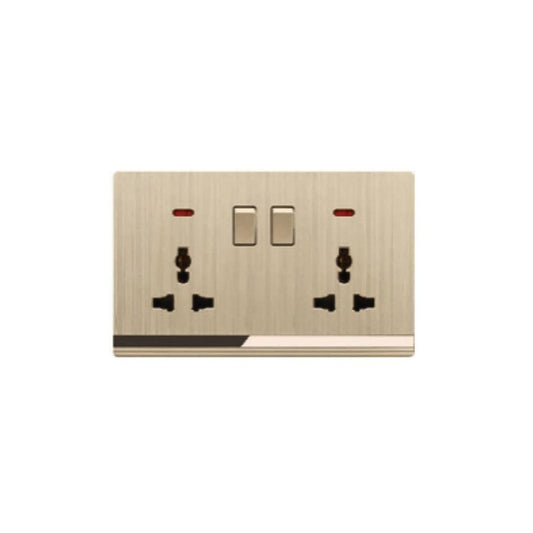 Champagne Gold Double Electric Socket