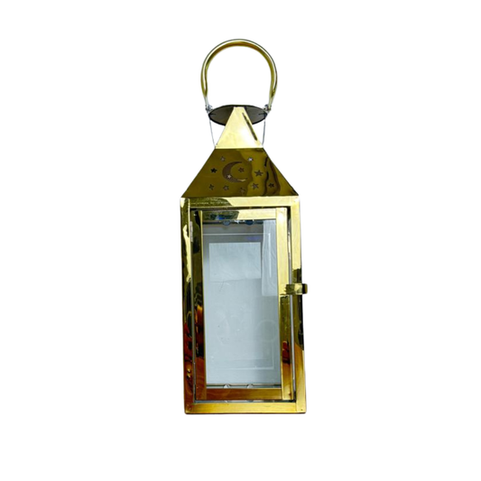 Gold Crescent Ramadan Lantern
