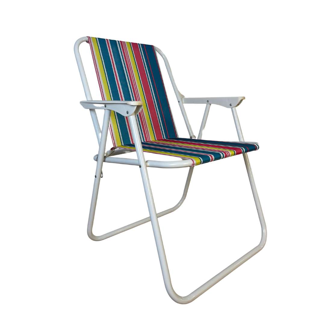 Multicolored Striped Foldable Chair