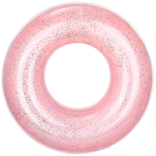 Pink Glitter Inflatable Ring