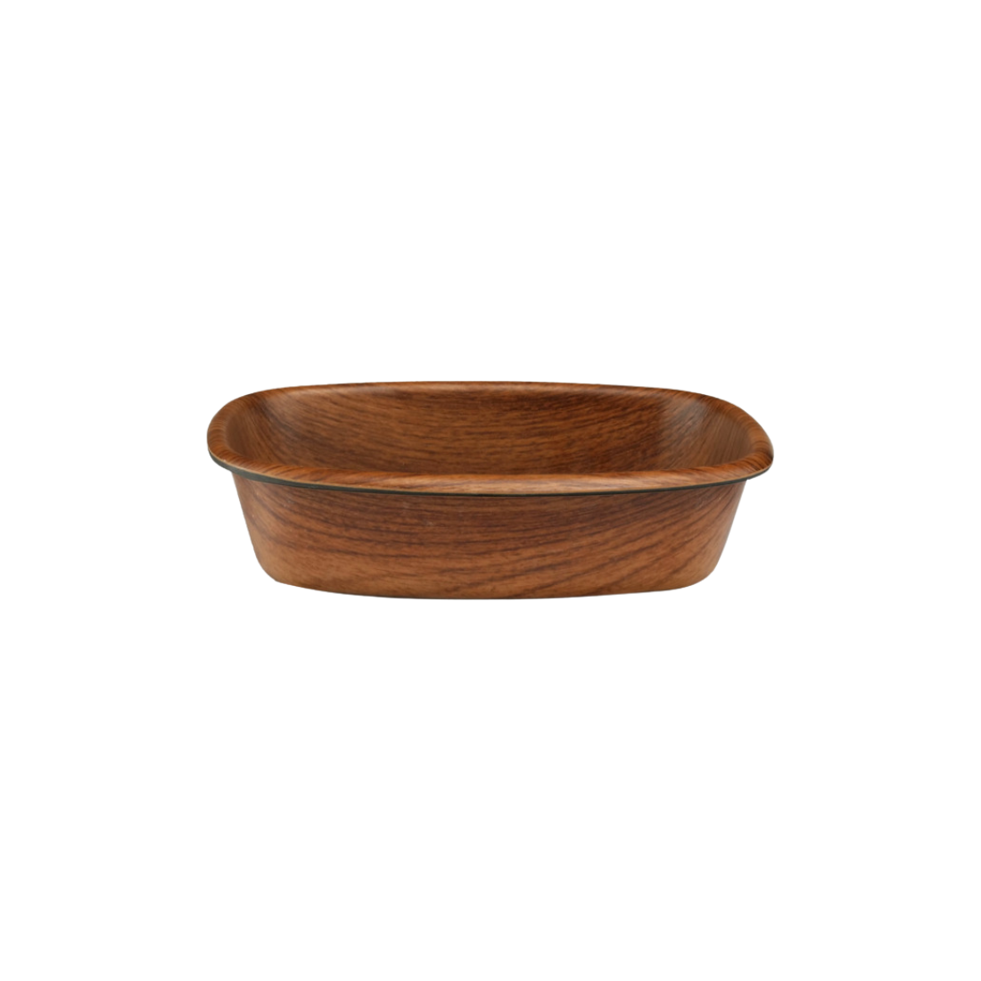 Rectangular Wood Finish Melamine Bowl
