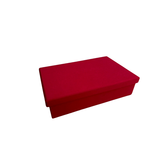 Red Rectangular Box with Lid