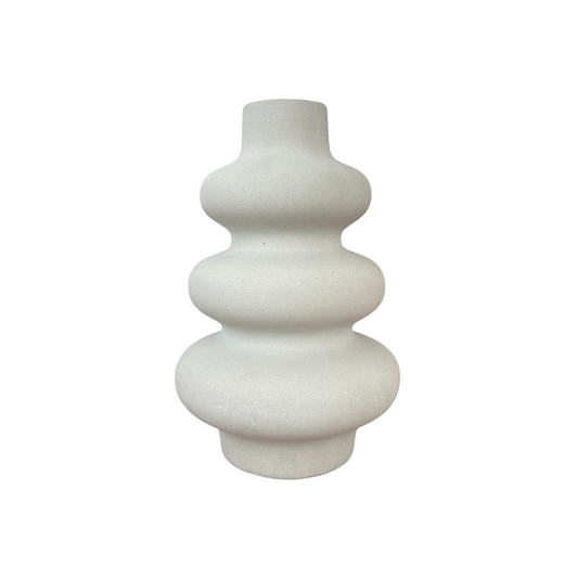 Stone Triple Ring Vase
