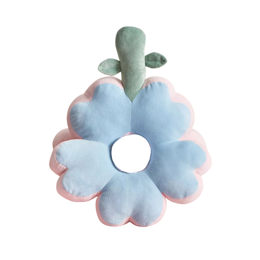 Pink/Blue Flower Cushion