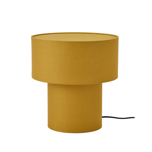 Yellow Retro Textile Lamp
