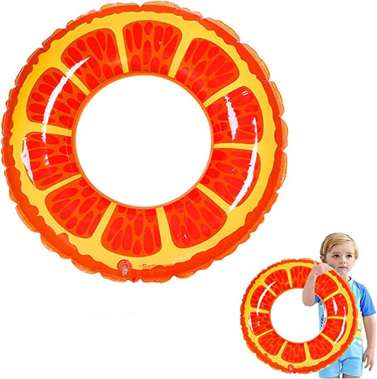 Orange Print Inflatable Ring