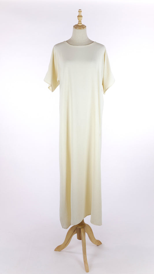Cream Abaya Under Dress